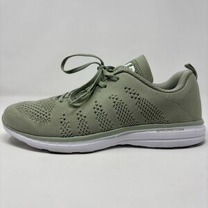 APL TechLoom Pro Running Shoes Men 12 Sage Green Knit Propelium Lightweight Mesh